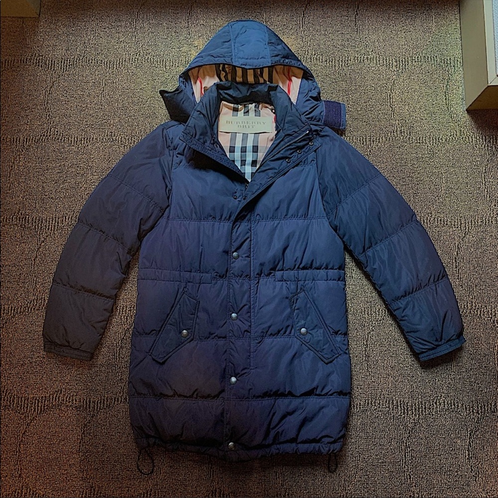 BURBERRY - Duck filled down hooded coat, S - Picture 1 of 9